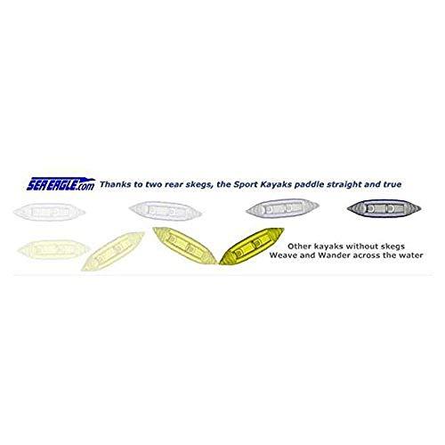Sea Eagle 330 Deluxe 2 Person Inflatable Sport Kayak Canoe Boat w/ Pump &amp; Oars
