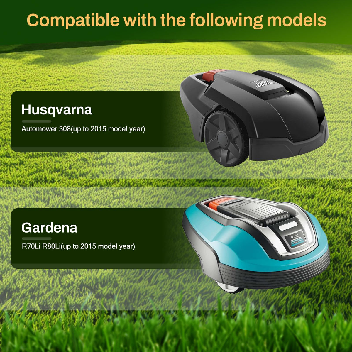 【Cut More Efficiently】 Blade Plate + 6 Replacement Blades Compatible with  Automower for 308,  R70Li R80Li (up to Year of Manufacture 2015) Series Robotic Lawn Mower