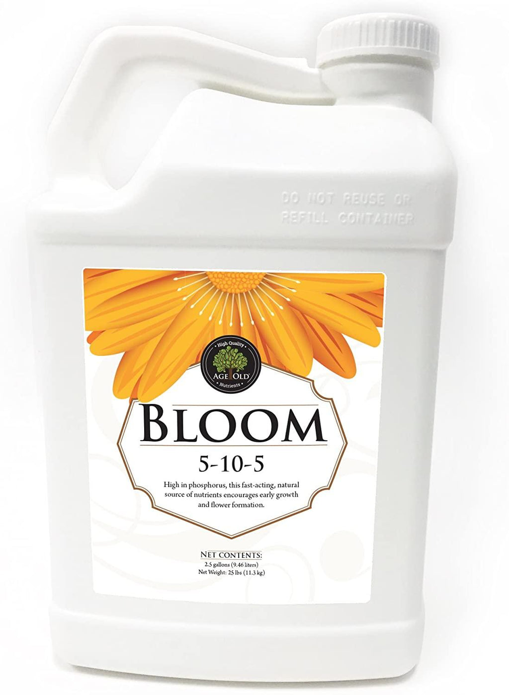 age old bloom natural based liquid fertilizer, 2.5-gallon
