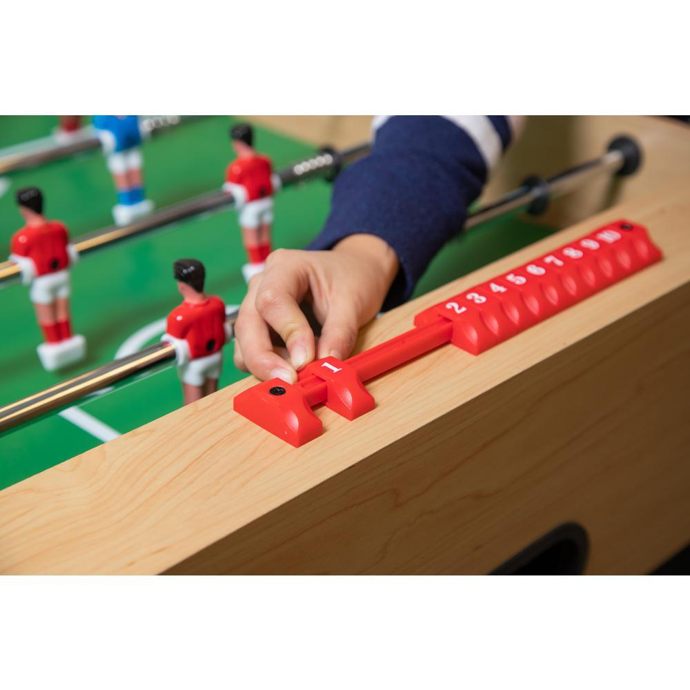 Metropolis 48 in. Foosball Table with Spring-Loaded Telescopic Safety Rods in Maple