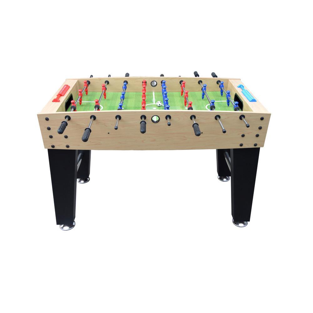 Metropolis 48 in. Foosball Table with Spring-Loaded Telescopic Safety Rods in Maple