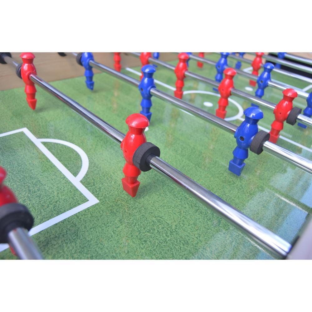 Metropolis 48 in. Foosball Table with Spring-Loaded Telescopic Safety Rods in Maple