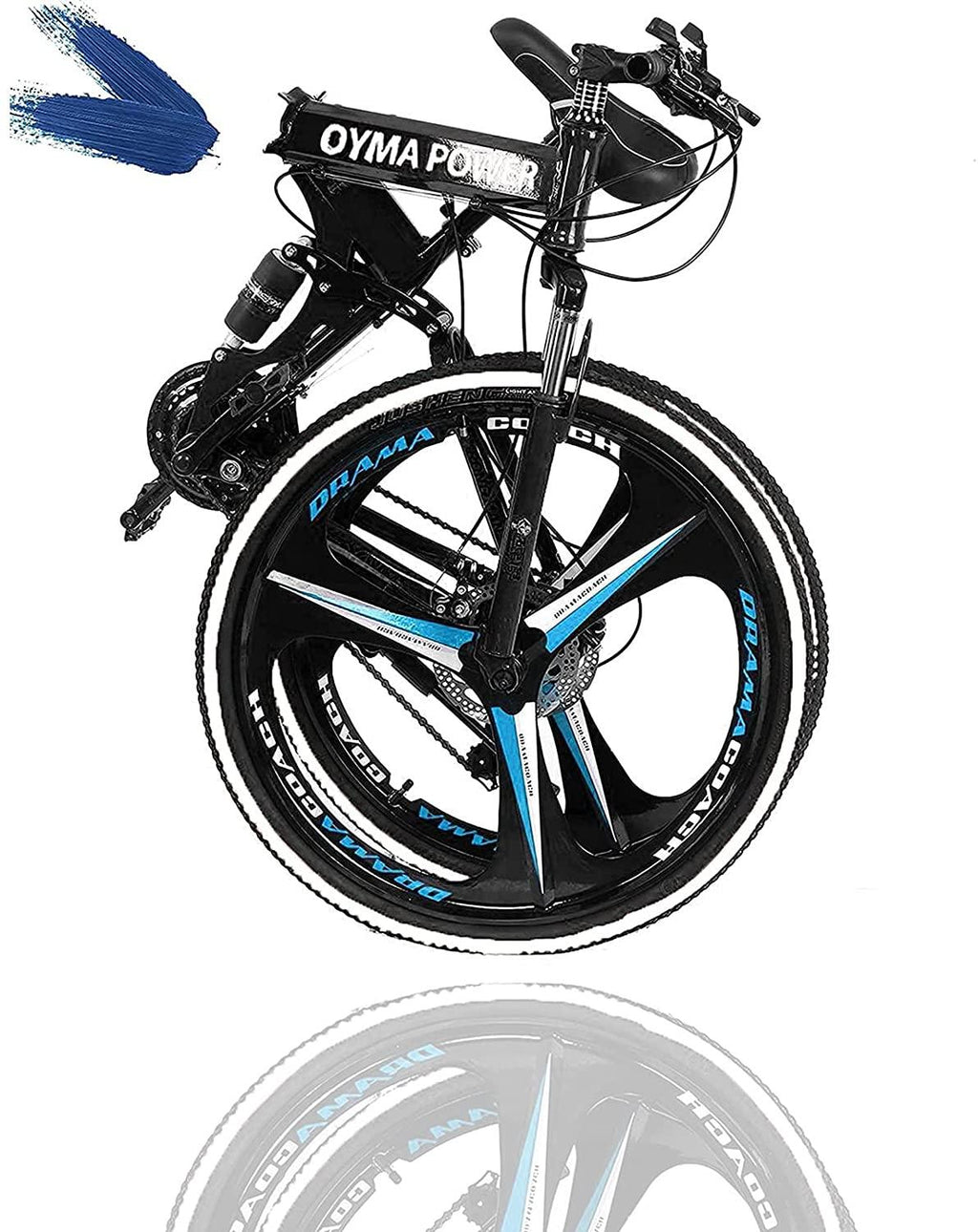 26in Folding Mountain Bikë s 21 Spëëd Biçyclë Full Suspënsion MTB Bikës