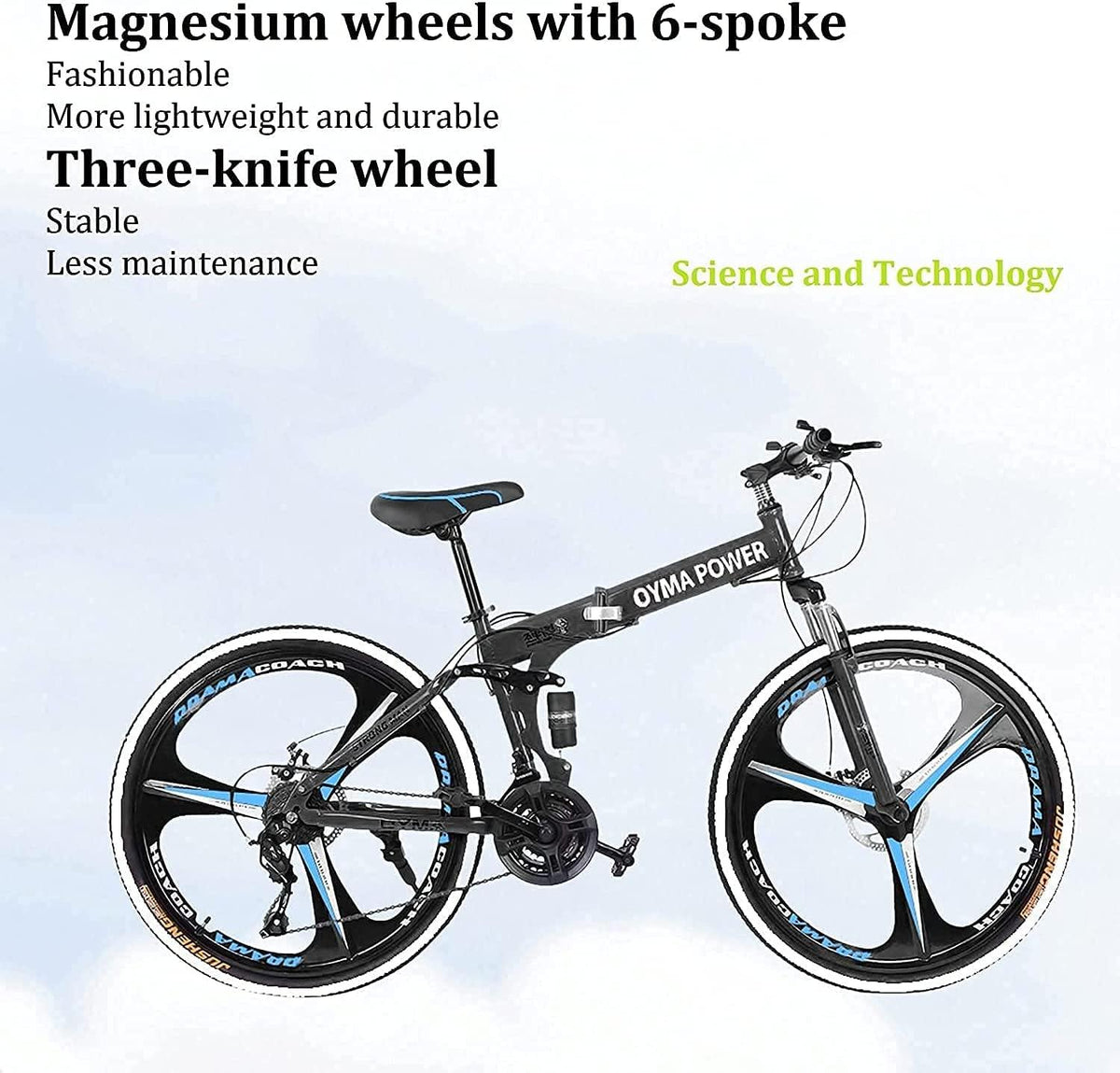 26in Folding Mountain Bikë s 21 Spëëd Biçyclë Full Suspënsion MTB Bikës