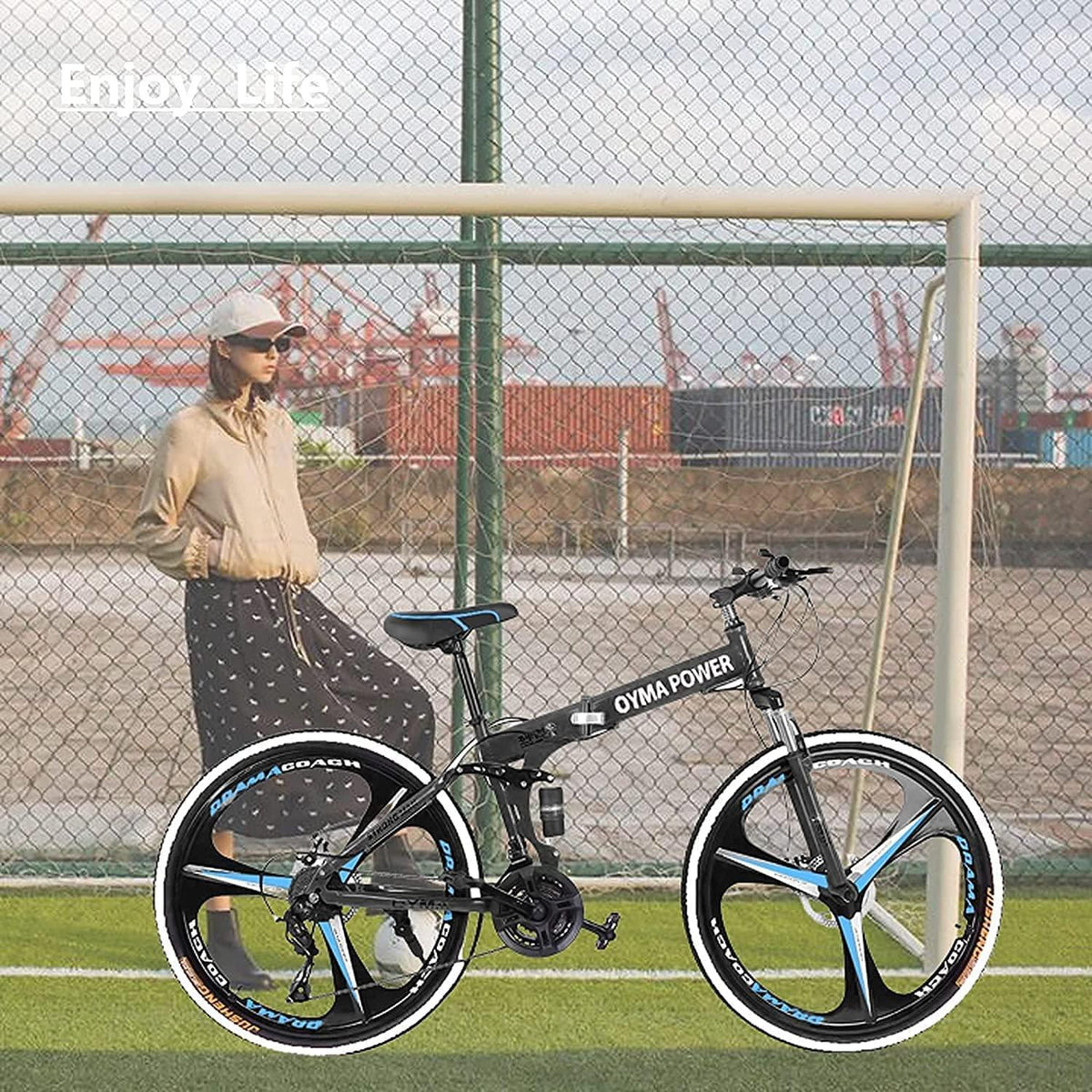 26in Folding Mountain Bikë s 21 Spëëd Biçyclë Full Suspënsion MTB Bikës
