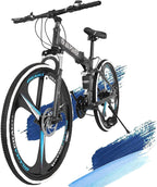 26in Folding Mountain Bikë s 21 Spëëd Biçyclë Full Suspënsion MTB Bikës