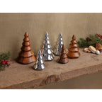 5 in. Silver Miniature Trees (Set of 3)