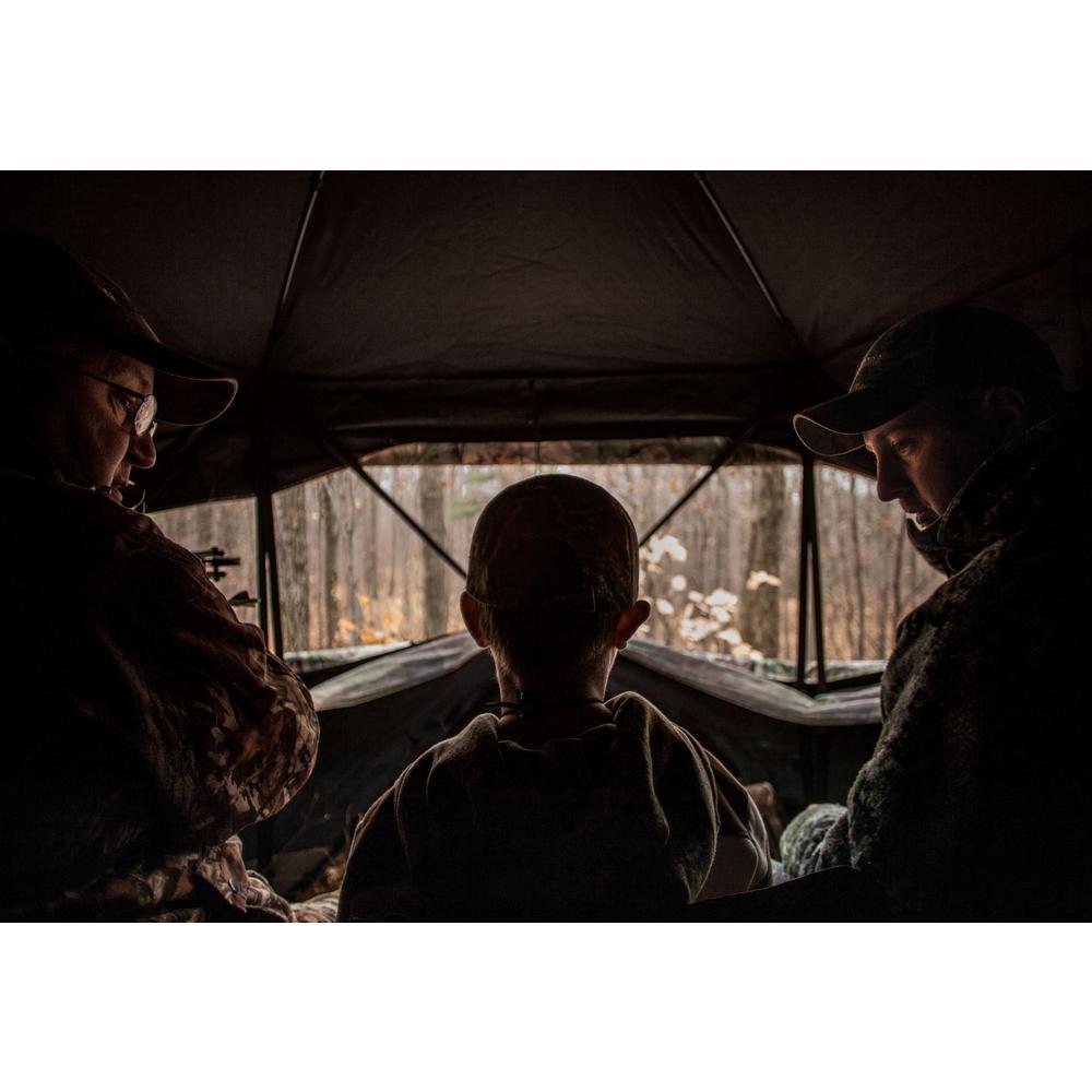 OX 5 3 Person Pop-Up Hunting Blind Backwoods in Camo