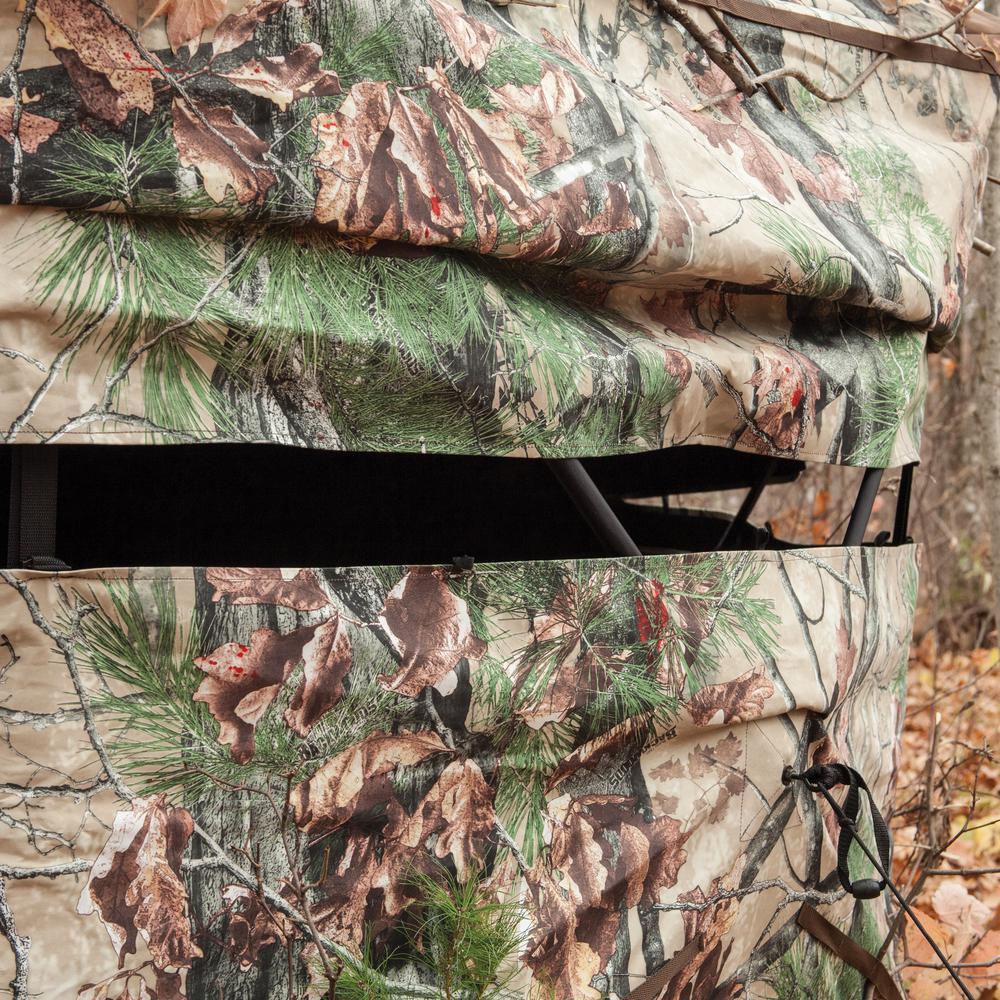 OX 5 3 Person Pop-Up Hunting Blind Backwoods in Camo