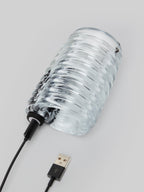Lovehoney Open Invite Clear Rechargeable Vibrating Male Stroker, Clear