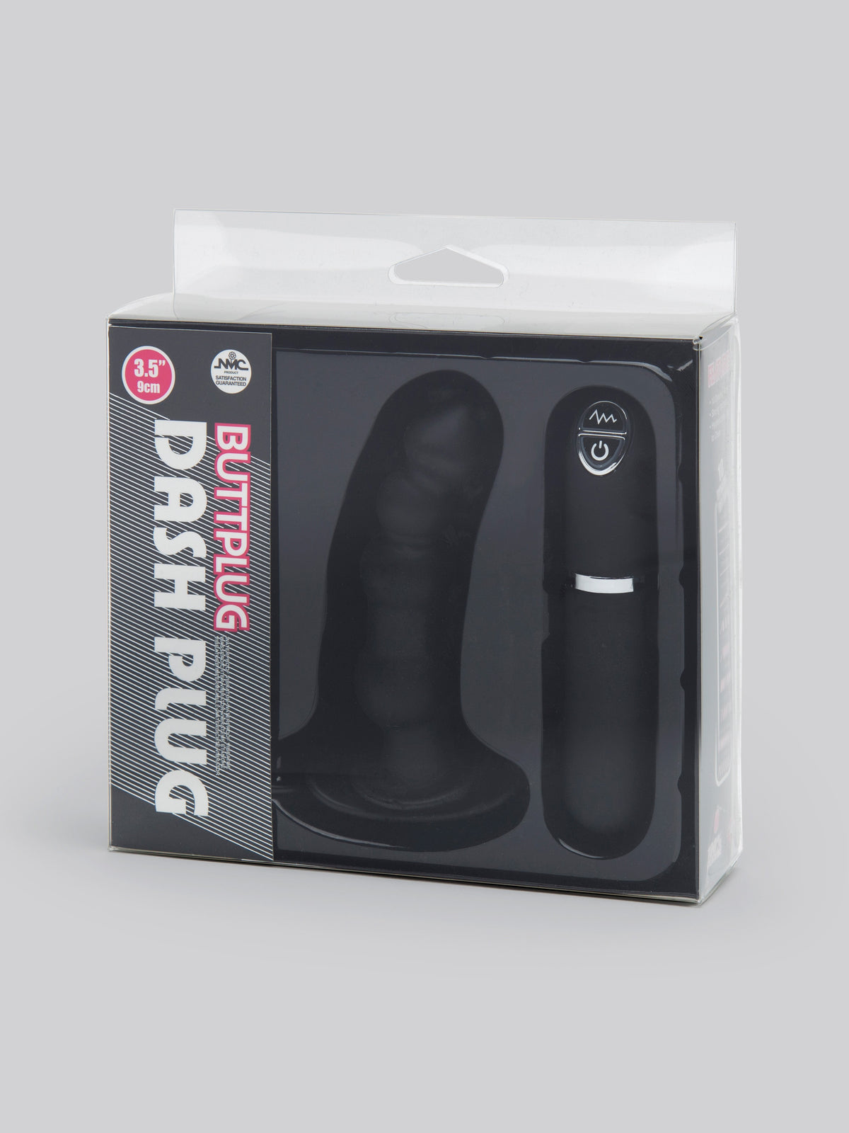 Dash 10 Function Silicone Vibrating Butt Plug 4 Inch, Black