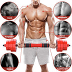 Adjustable Dumbbell Set, Dumbbell Barbell Weight Set, Suitable For Home Gym, Male And Female Sports Fitness Dumbbells