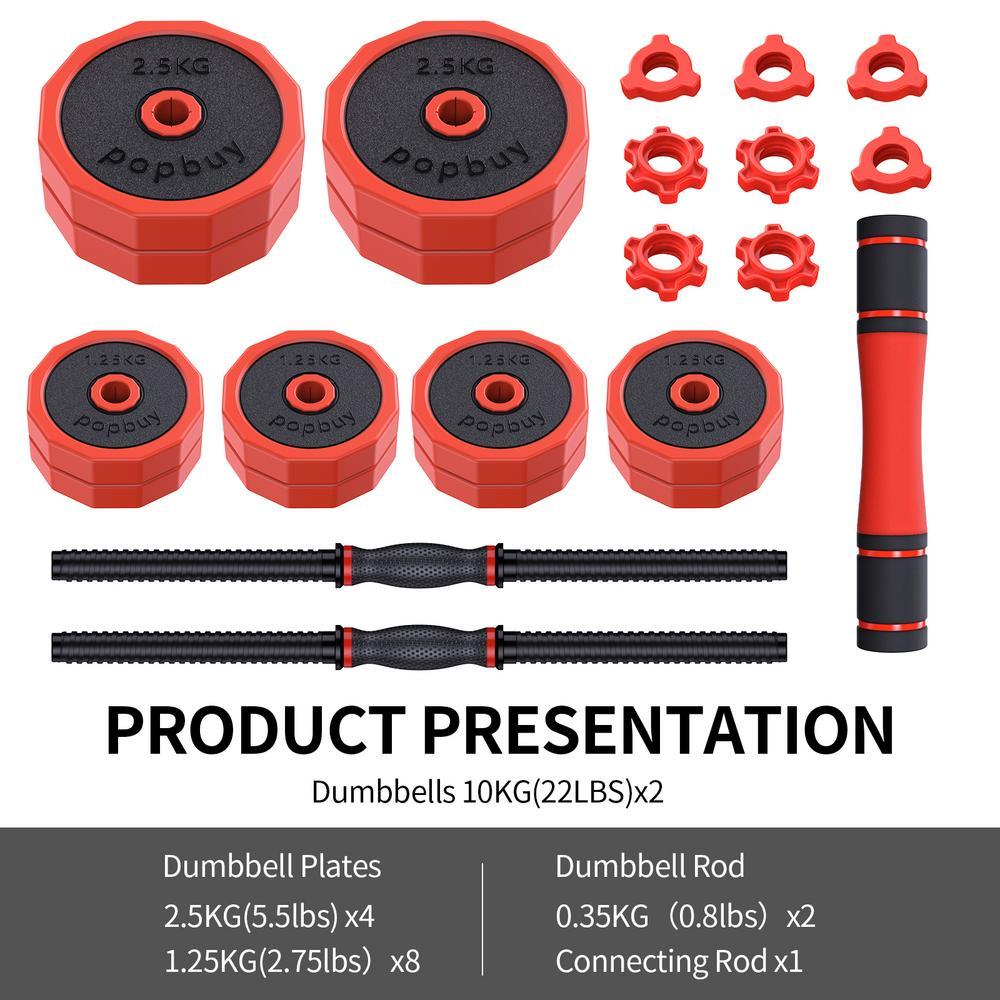 Adjustable Dumbbell Set, Dumbbell Barbell Weight Set, Suitable For Home Gym, Male And Female Sports Fitness Dumbbells