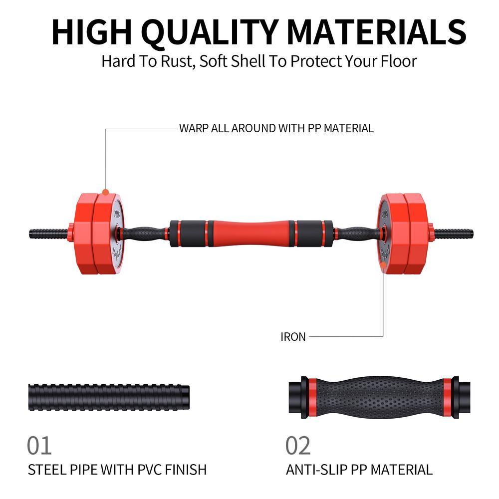 Adjustable Dumbbell Set, Dumbbell Barbell Weight Set, Suitable For Home Gym, Male And Female Sports Fitness Dumbbells