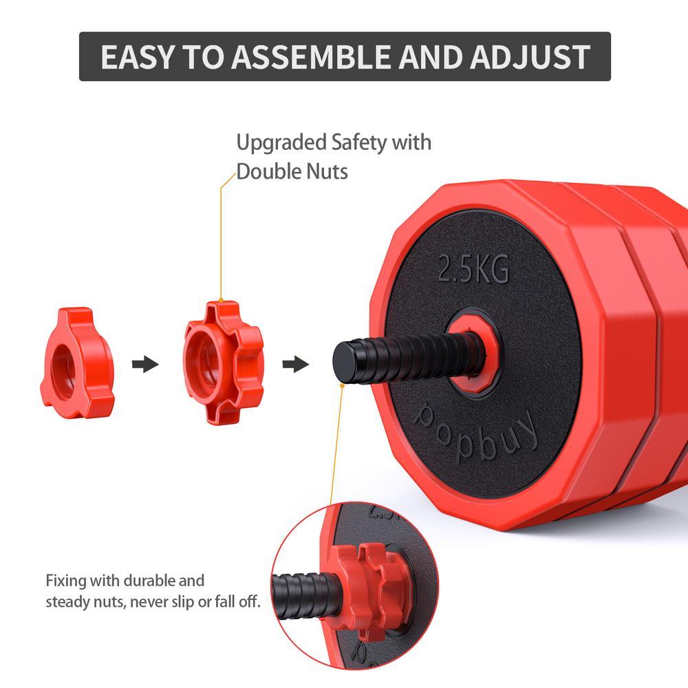 Adjustable Dumbbell Set, Dumbbell Barbell Weight Set, Suitable For Home Gym, Male And Female Sports Fitness Dumbbells