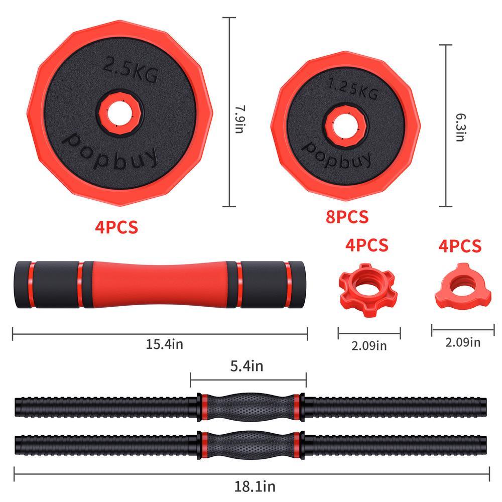 Adjustable Dumbbell Set, Dumbbell Barbell Weight Set, Suitable For Home Gym, Male And Female Sports Fitness Dumbbells