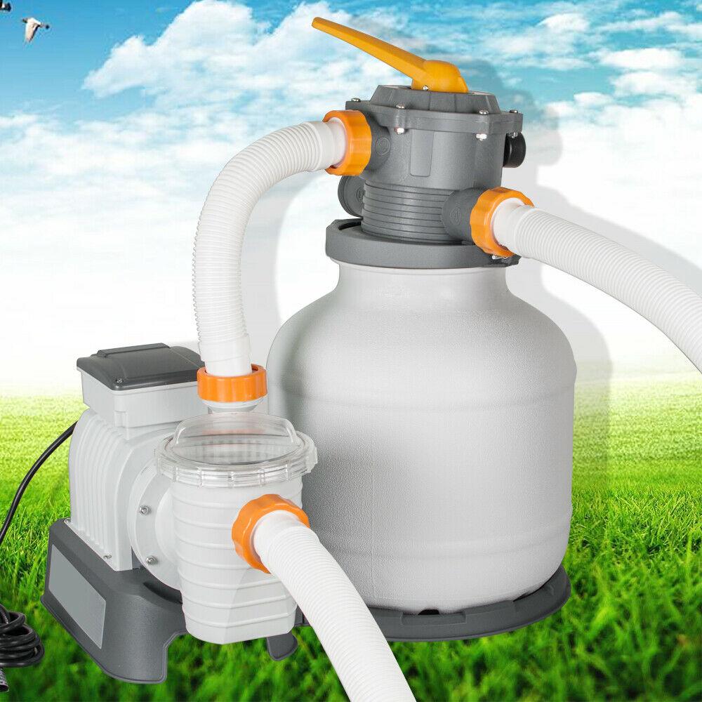 bestway-swimming pool sand filter system 2200 gallon pool pump 58500e
