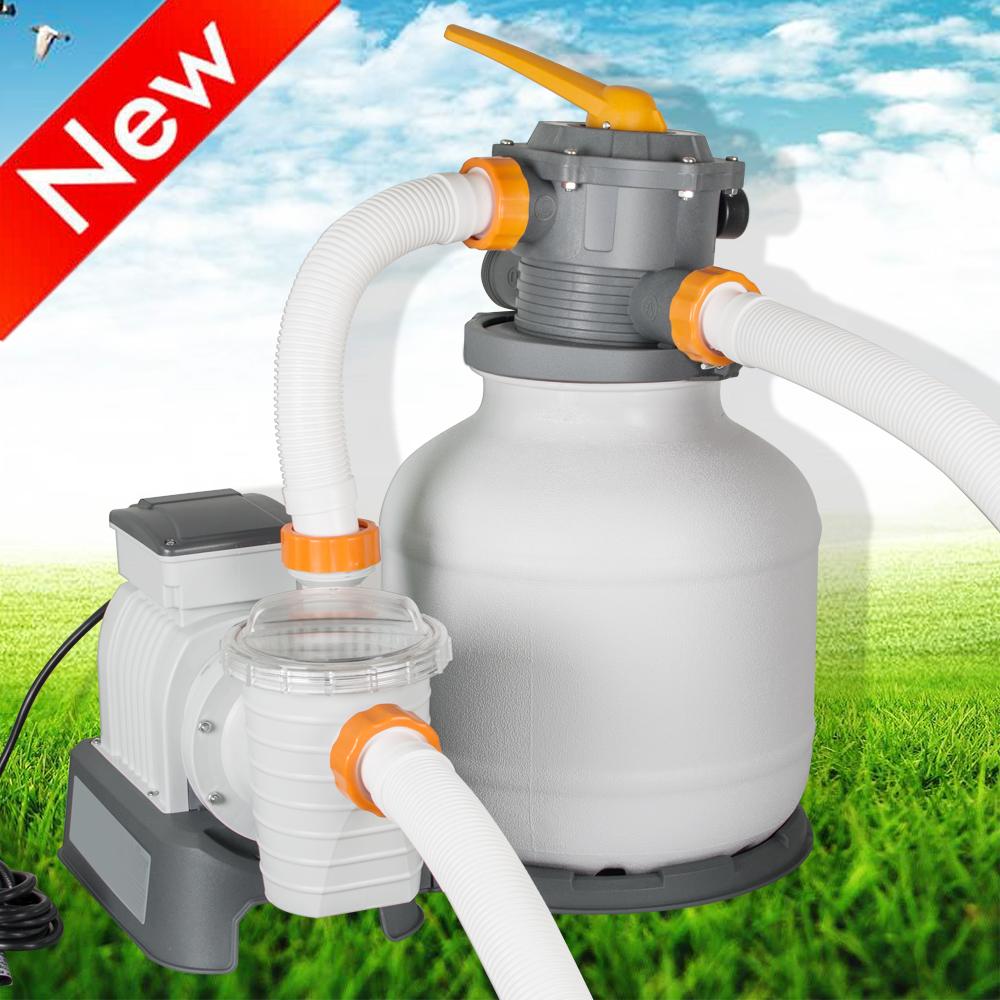 bestway-swimming pool sand filter system 2200 gallon pool pump 58500e