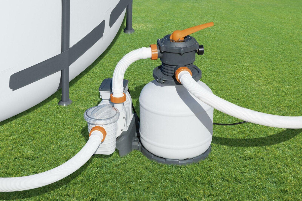 bestway-swimming pool sand filter system 2200 gallon pool pump 58500e