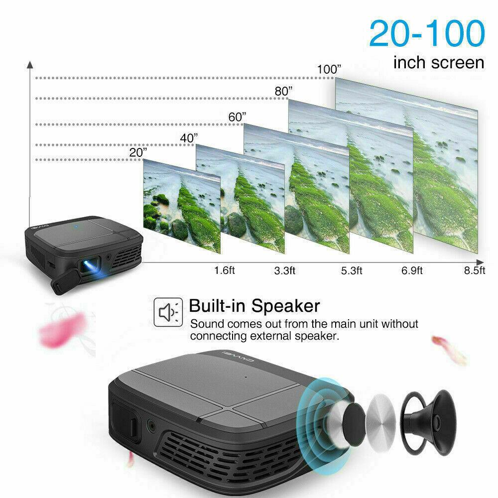 wireless portable wifi dlp projectors full hd 3d home cinema movie tv for trip