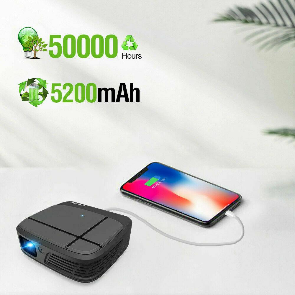 wireless portable wifi dlp projectors full hd 3d home cinema movie tv for trip