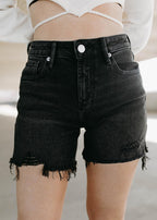 julian east coast black denim shorts