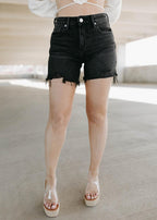 julian east coast black denim shorts