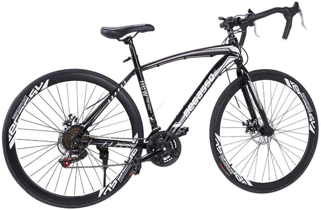 Adult Road Bikes Bicycles,26 Inch 700c Full Suspension 's Derailleur, 21 Changing Speed,Easy Climbing Performance,for Men Women Teens Adults