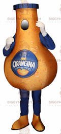 Giant Orangina Bottle BIGGYMONKEYMascot Costume. BIGGYMONKEYOrangina Mascot Costume