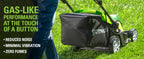 48V (24V x 2) 17" Cordless (Push) Lawn Mower (200+ Compatible Tools), (2) 4.0Ah Batteries and Dual Port Rapid Charger Included