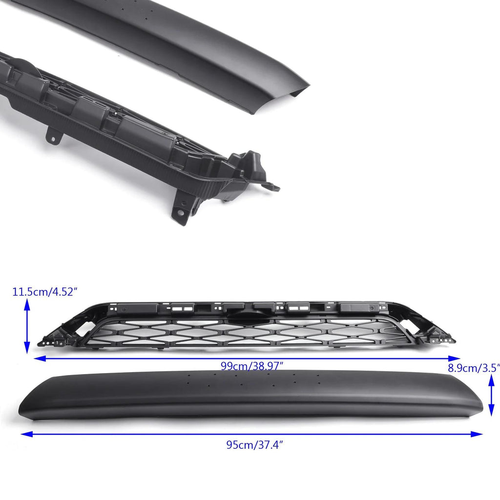 No Need to drill Version 2020-2023 4Runner TRD PRO Front Bumper Grille Black Grill Black and Rde for Choose Generic