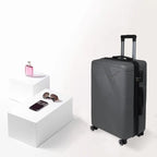 PC Luggage Suitcase Carry on Luggage Sets with 4 Spinner Wheels Tourister Hard Luggage Set (Grey)