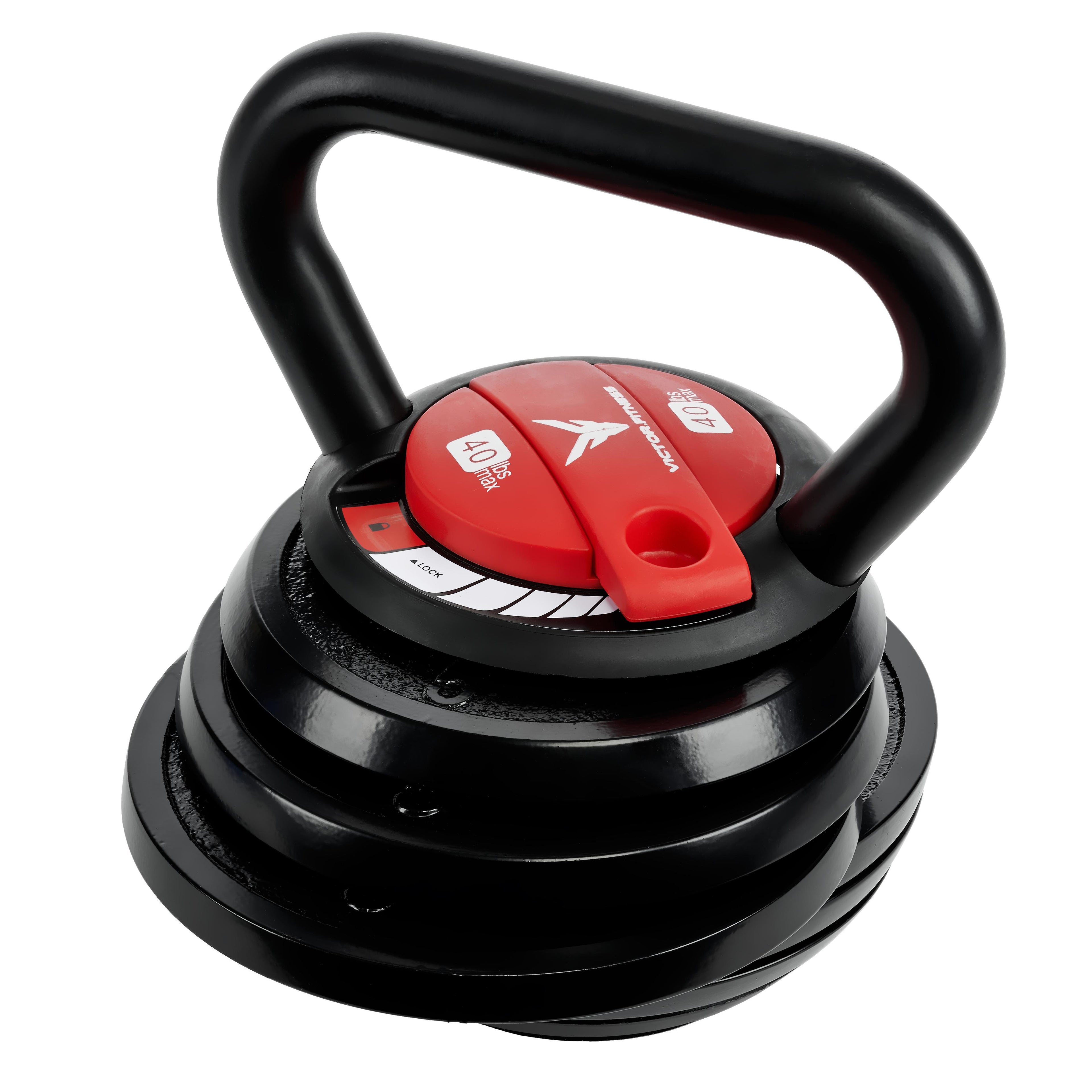Victor Fitness VFAKB40 - 10 lb - 40 lb Adjustable Kettlebell