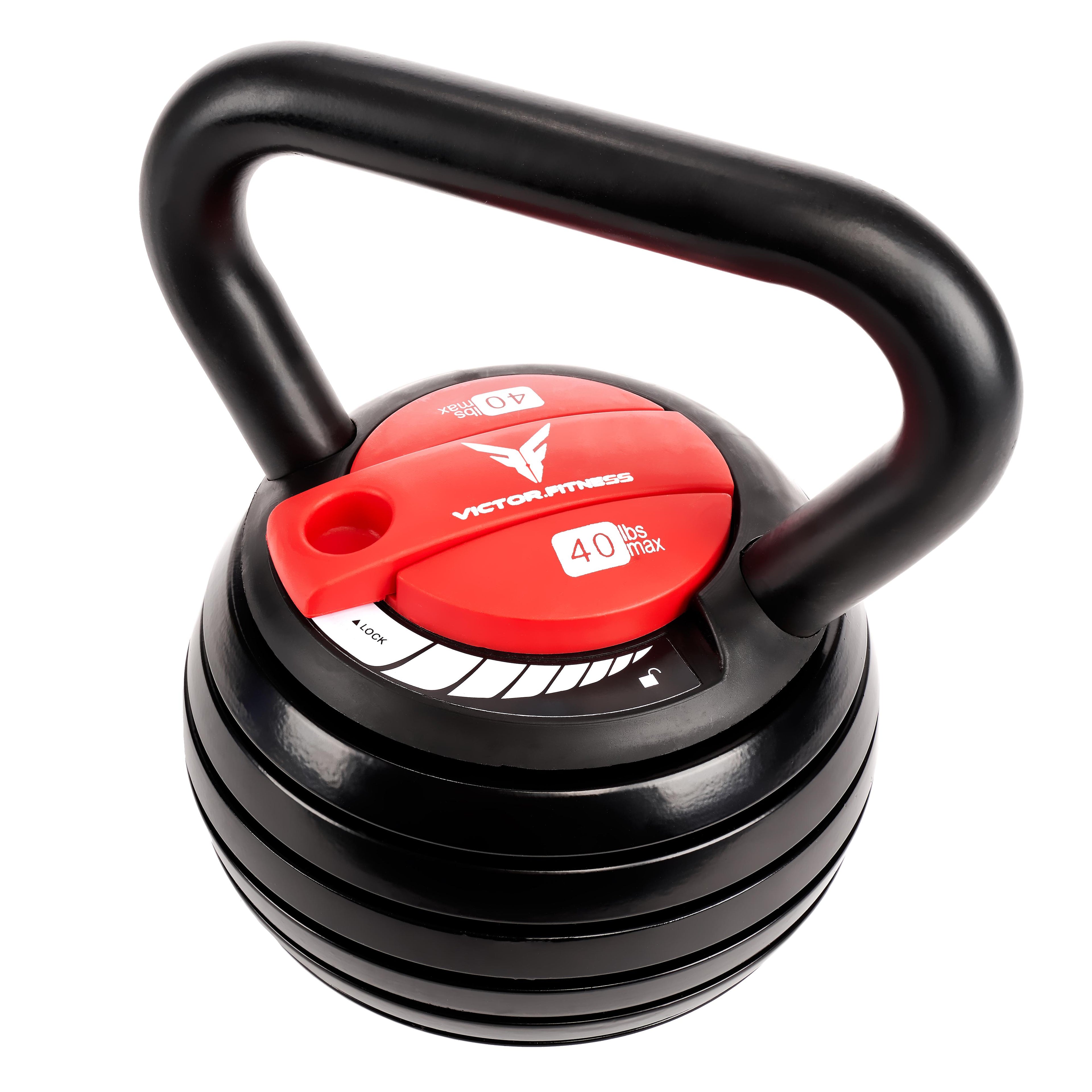 Victor Fitness VFAKB40 - 10 lb - 40 lb Adjustable Kettlebell