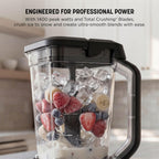 Professional Plus Blender Premier | Max Power Smoothie Blender, Ice Cream Maker, Frozen Drink & Margarita Machine | 3 Auto IQPresets, 1400 W, 72oz Total Crushing Pitcher | Blue | BN701BLBRN