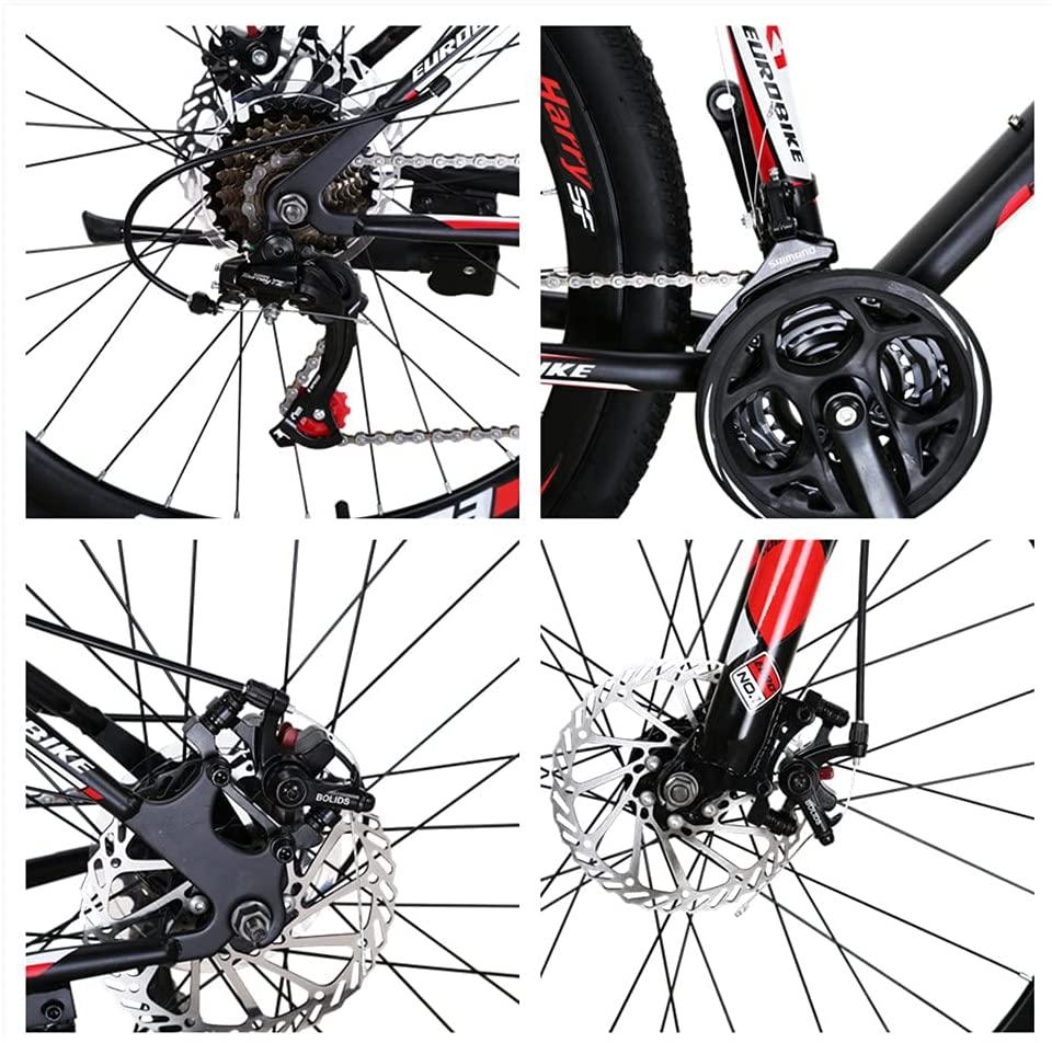 SD X1 Adult Mountain Bike 18 Inches Steel Frame 27.5 Inch Double Alloy Wheel with Disc Brake 21S Gears System MTB Bicycle