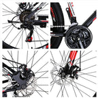 SD X1 Adult Mountain Bike 18 Inches Steel Frame 27.5 Inch Double Alloy Wheel with Disc Brake 21S Gears System MTB Bicycle