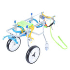 Zouminy Pet Wheelchair, 4-Wheeled Pet Wheelchair Disabled Dog Assisted Walk Car Hind Leg Rehabilitation Auxiliary Car for Dogs Cats