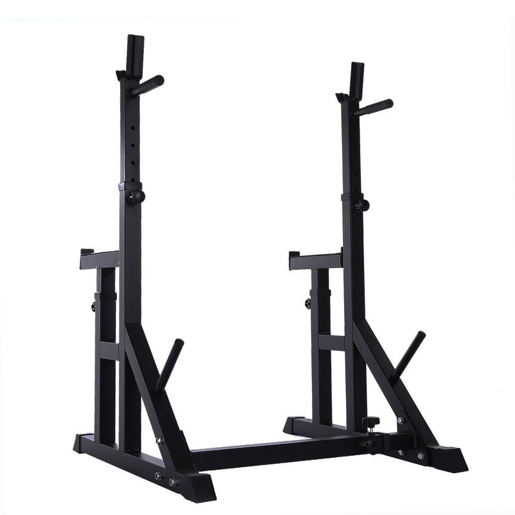 Yotoy Adjustable Squat Rack Stands Multifunction Barbell Bench Press Dipping Station