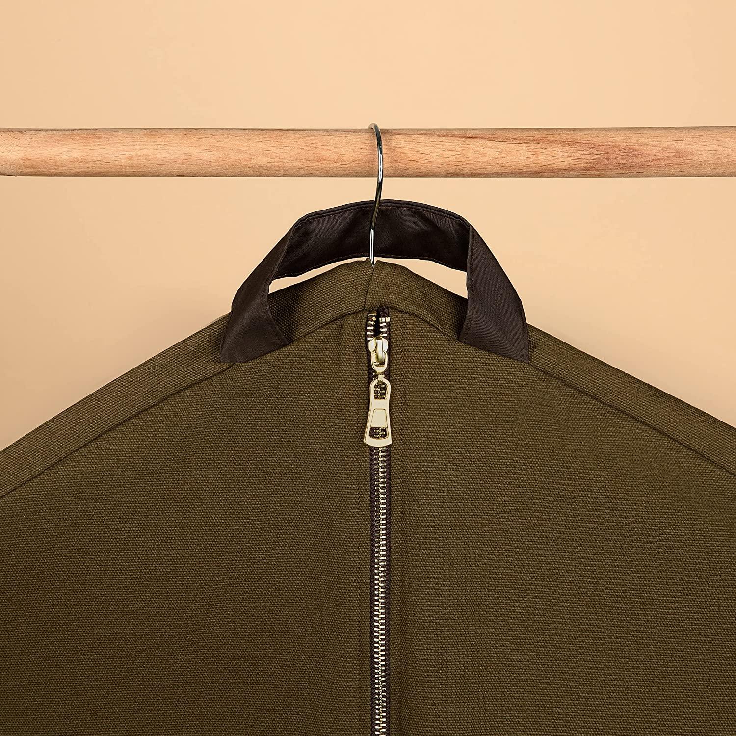Garment Bags for Travel-Elegant Quality Breathable-Suit Bag with Heavy Duty Zipper-Dress bags for Effortless Business Travel Trips with Unique Men Women-Carry On Suit Travel Bag-Closet Storage