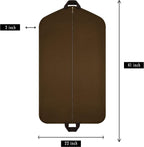 Garment Bags for Travel-Elegant Quality Breathable-Suit Bag with Heavy Duty Zipper-Dress bags for Effortless Business Travel Trips with Unique Men Women-Carry On Suit Travel Bag-Closet Storage