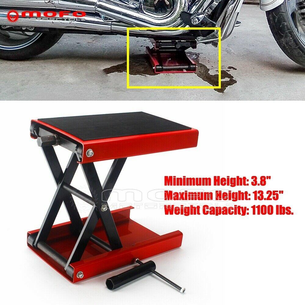 Scissor Repair Jack Crank Lift Stand Universal For Motorcycle Dirt Bike ATV UTV