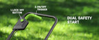 20V 13-Inch Brushless Cordless Lawn Mower, 4.0Ah Battery &amp; Charger Included, Ultra-Lightweight, 5-Position Height Adjustment, 2-in-1 Mulching &amp; 8-Gallon Bag, Ideal for Small Yards