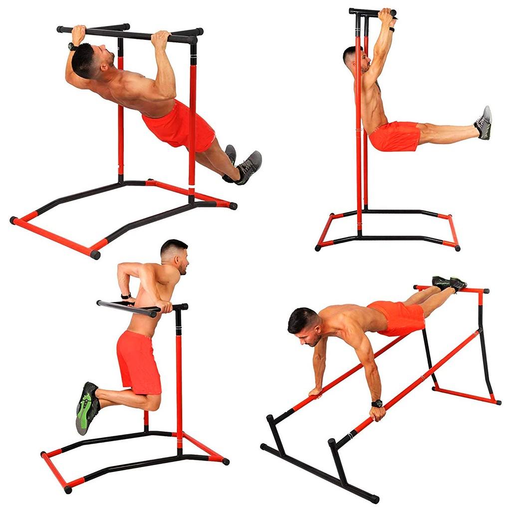 Yohome Pull Up Bar Standing Dip Station, Portable Power tower Home Sport Equipment
