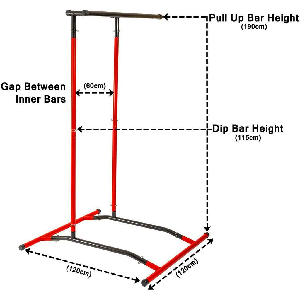 Yohome Pull Up Bar Standing Dip Station, Portable Power tower Home Sport Equipment