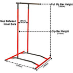 Yohome Pull Up Bar Standing Dip Station, Portable Power tower Home Sport Equipment