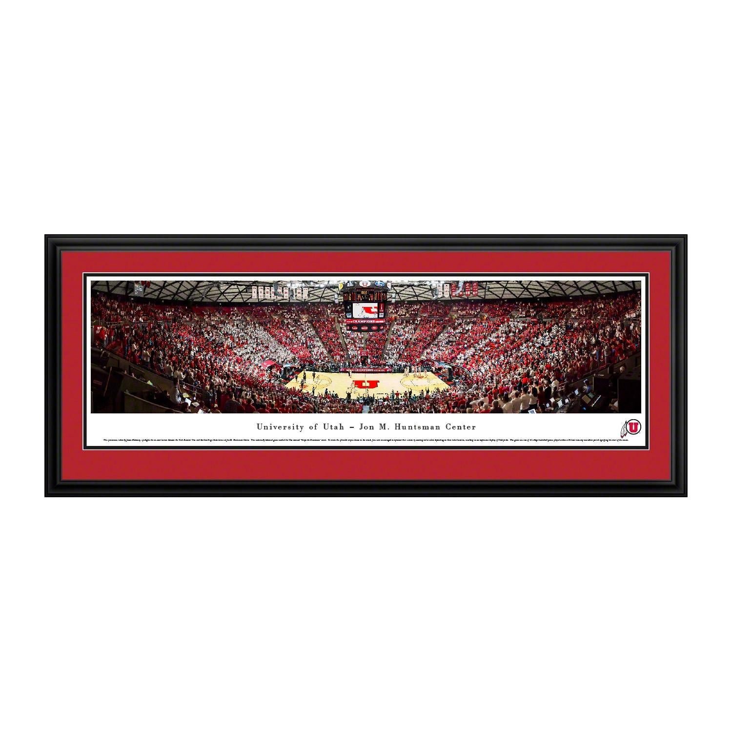 Utah Utes 18" x 44" Premium Deluxe Frame Panorama Wall Art