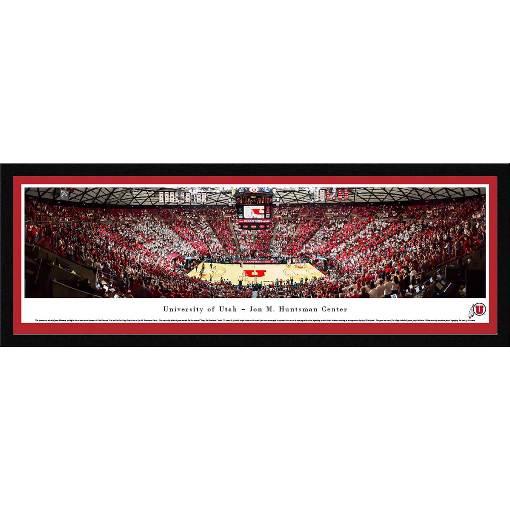 Utah Utes 18" x 44" Premium Deluxe Frame Panorama Wall Art