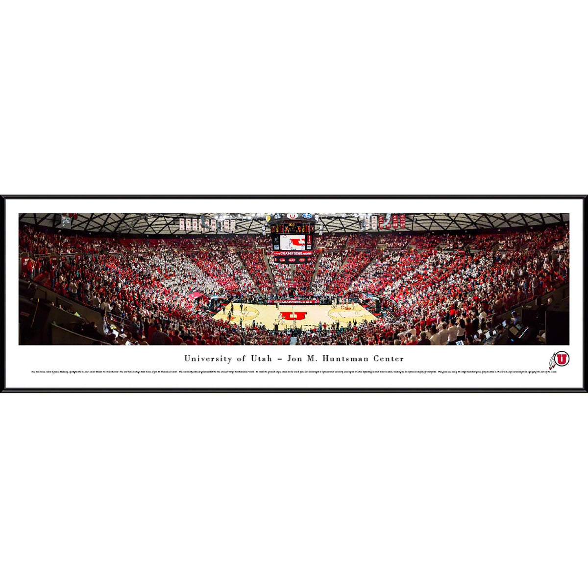 Utah Utes 18" x 44" Premium Deluxe Frame Panorama Wall Art