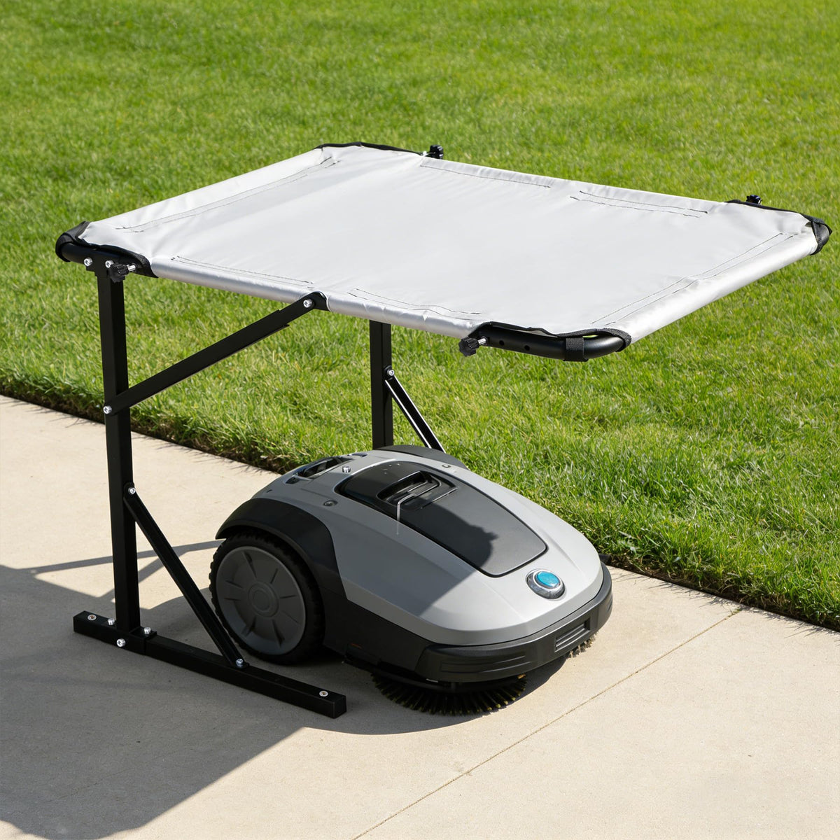 Universal Robot Mower Garage, Waterproof Outdoor Shelter with 2-Side Openable , All-Weather Protection for , Worx, Landroid,  Goat, Luba and More